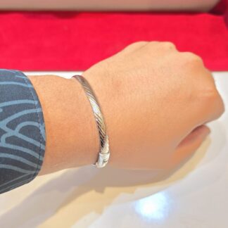 Italian Rose Kada for Mens in Pure 925 BIS Hallmarked