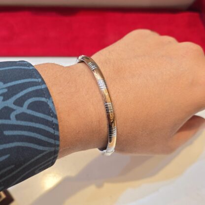 Italian Rose Kada for Mens in Pure 925 BIS Hallmarked