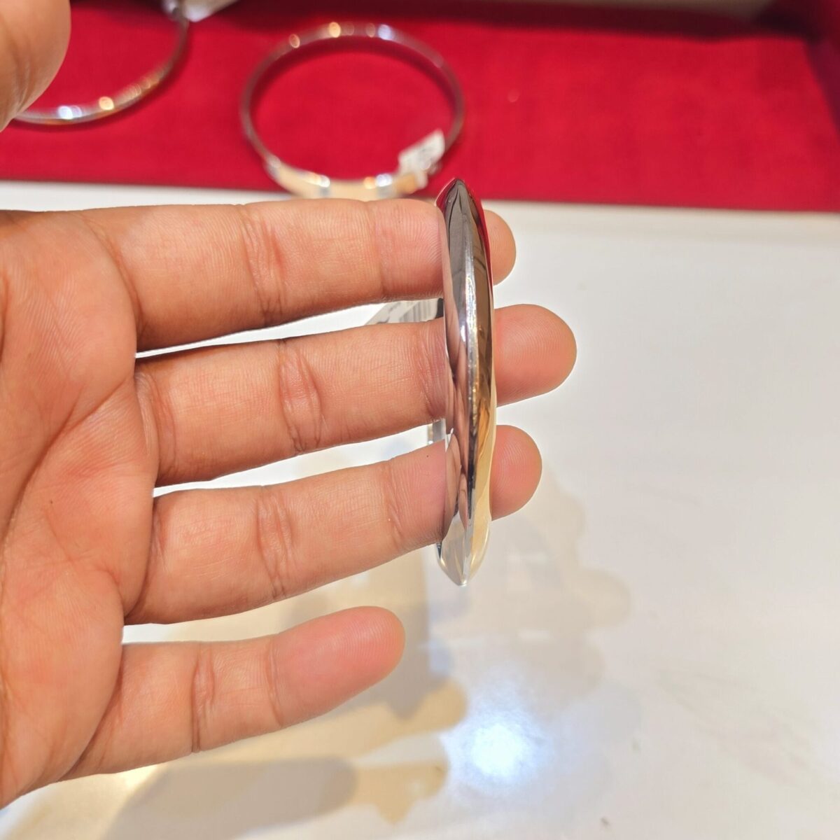 Italian Rose Kada for Mens in Pure 925 BIS Hallmarked