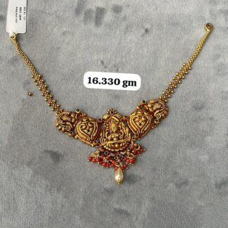 Temple Half Necklace in Pure Silver 925 BIS Hallmarked