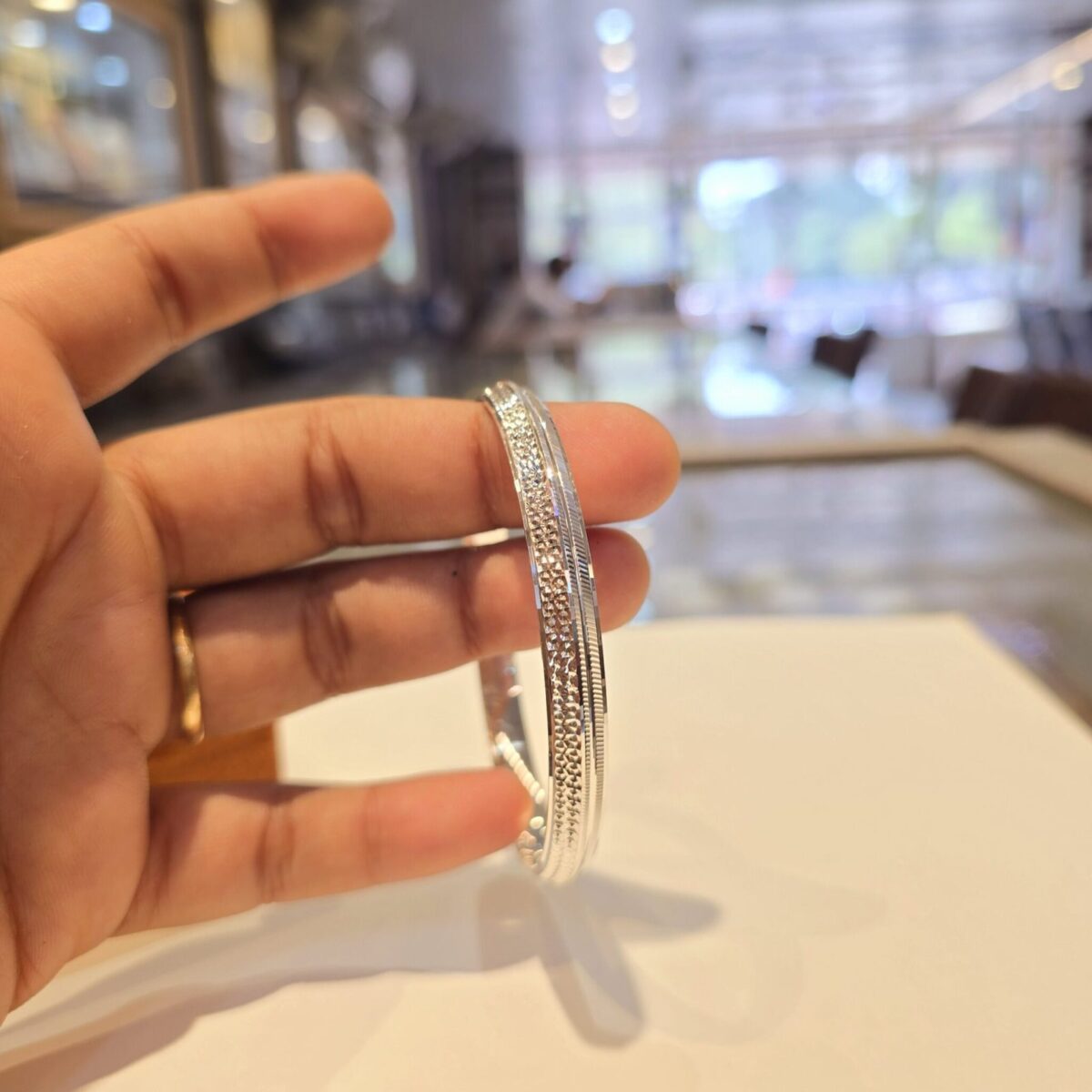 Semi Dot Kada Sterling Silver Pure 925 BIS Hallmarked