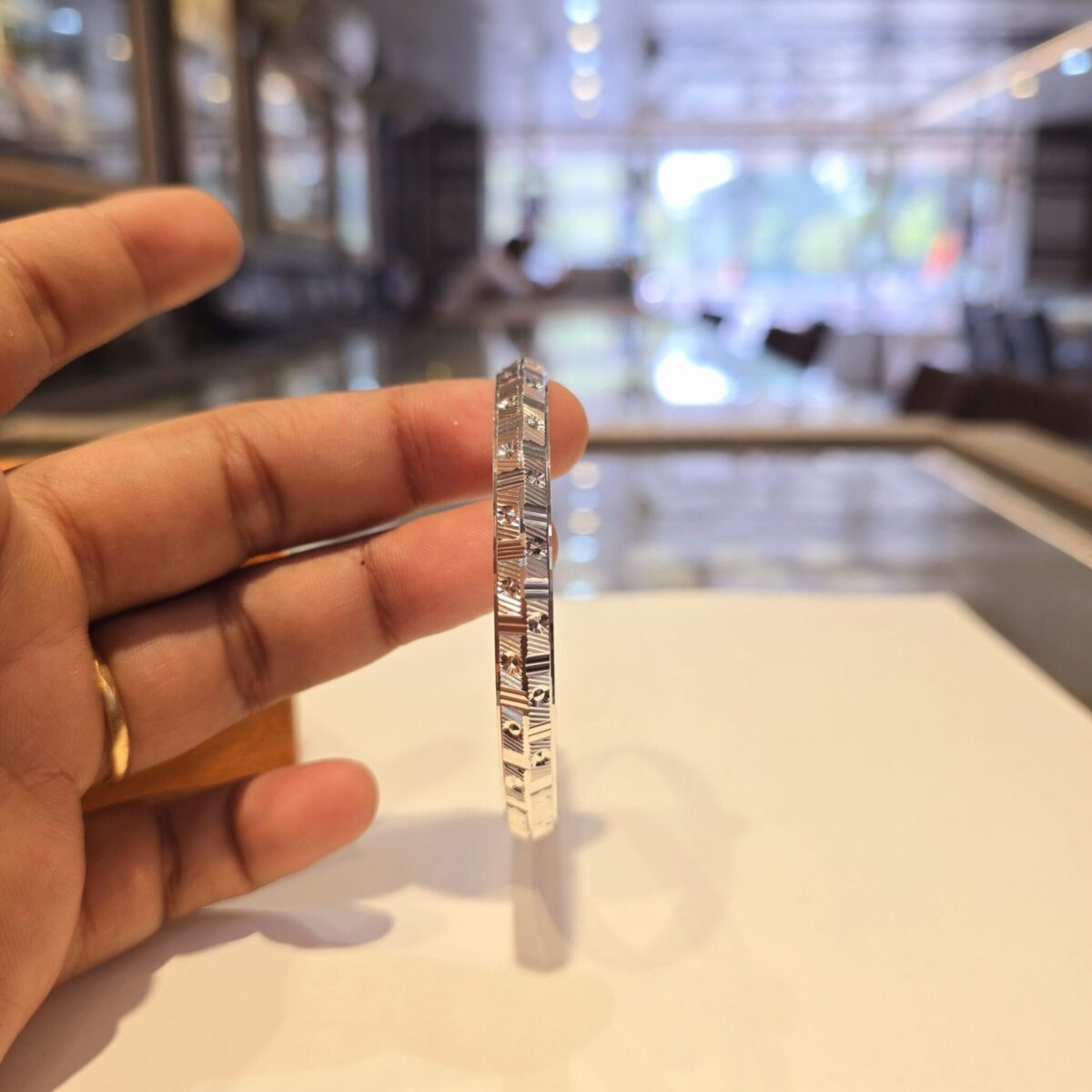 Dot Line Kada Sterling Silver Pure 925 BIS Hallmarked - Image 2