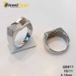Gents Ring in Sterling Silver Pure 925 BIS Hallmarked