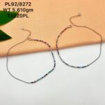 Elegant Rainbow Payal/Anklet in Pure 925 Silver BIS Hallmarked