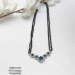 Blue Stone Mangalsutra  In Pure Silver