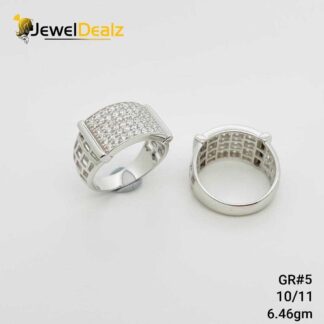 Gents Ring in Sterling Silver Pure 925 BIS Hallmarked