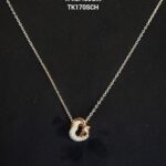 Chain with Charming Heart Pendent in Sterling Silver 925
