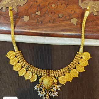 Temple Half Necklace in Pure Silver 925 BIS Hallmarked