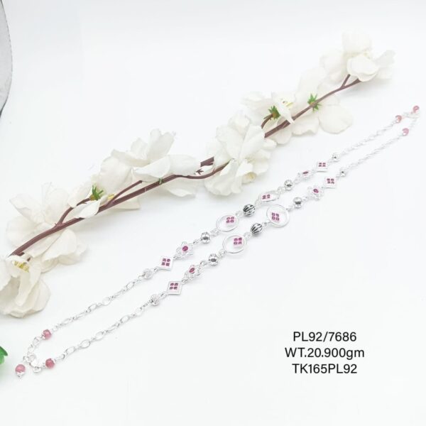 Elegant  Payal/Anklet in Pure 925 Silver BIS Hallmarked