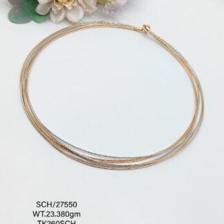 Omega Neck Chain in Sterling Silver Pure 925 BIS Hallmarked