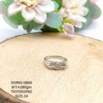 Solitaire Gents Ring in Sterling Silver Pure 925 BIS Hallmarked