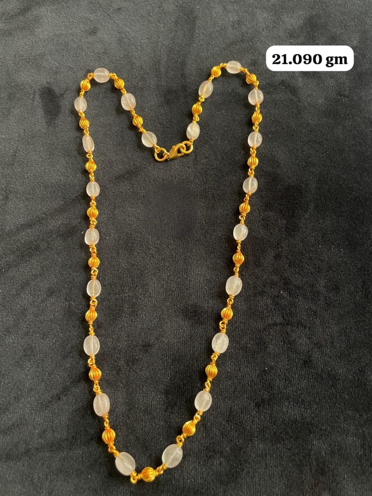Temple Half Necklace With Earing in Pure Silver 925 BIS Hallmarked