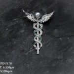 Exquisite Wing Brooch in Pure Silver 925 BIS Hallmarked