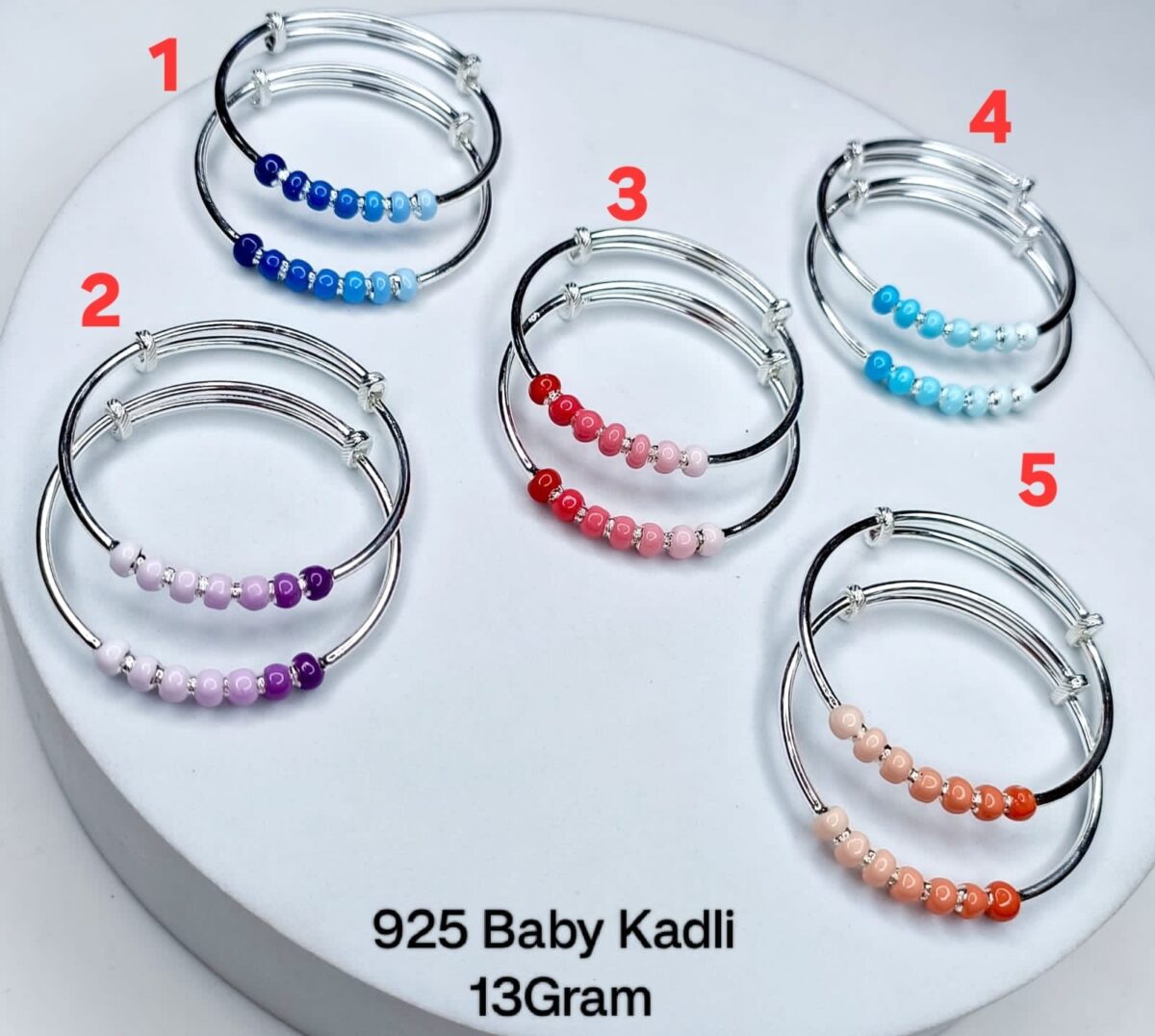 Baby Bala Colourful in Pure Silver 925 Hallmarked - Image 1