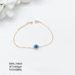 Stunning Evil Eye Beads Bracelet in Sterling Silver Pure 925