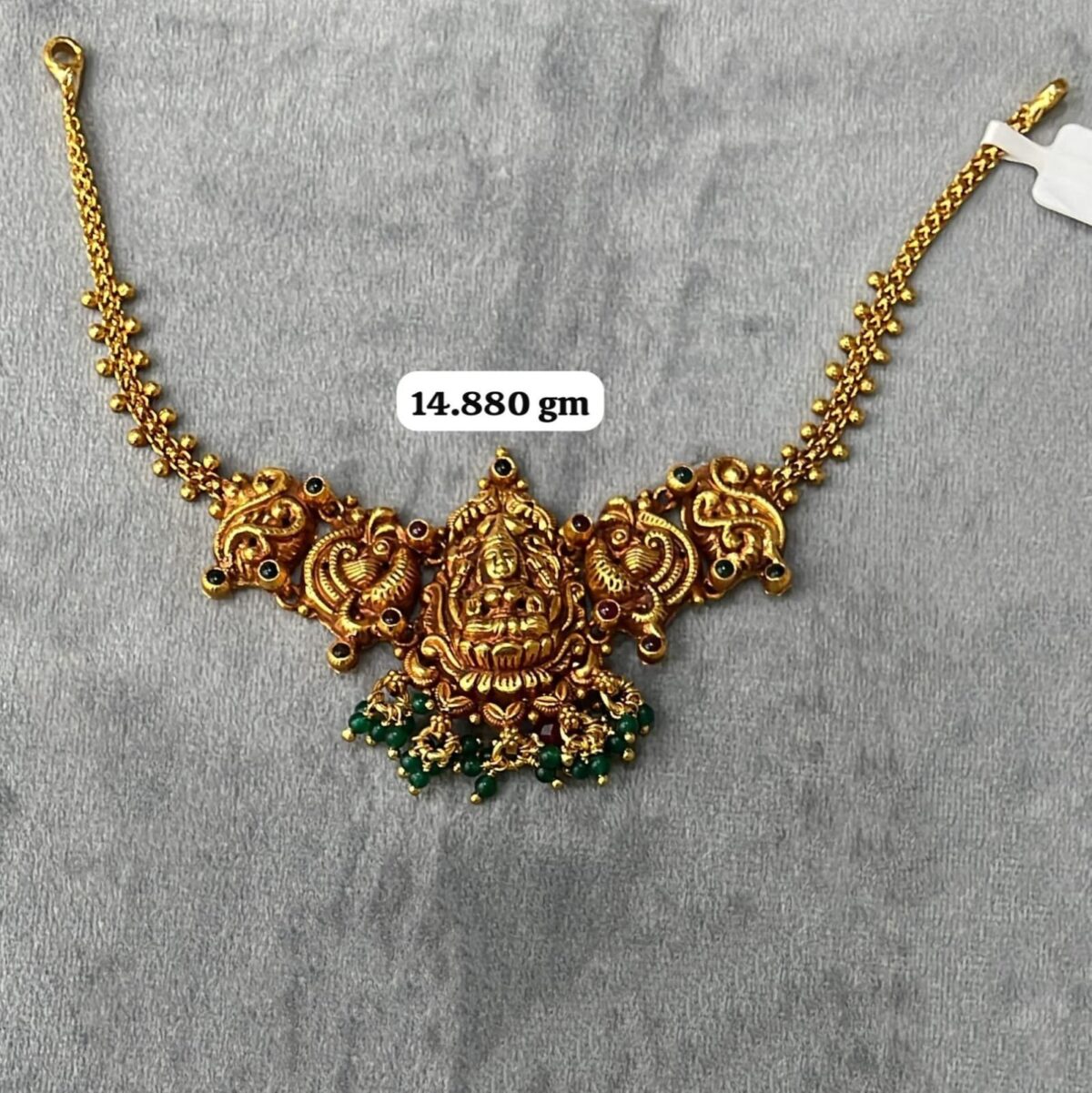 Temple Half Necklace in Pure Silver 925 BIS Hallmarked