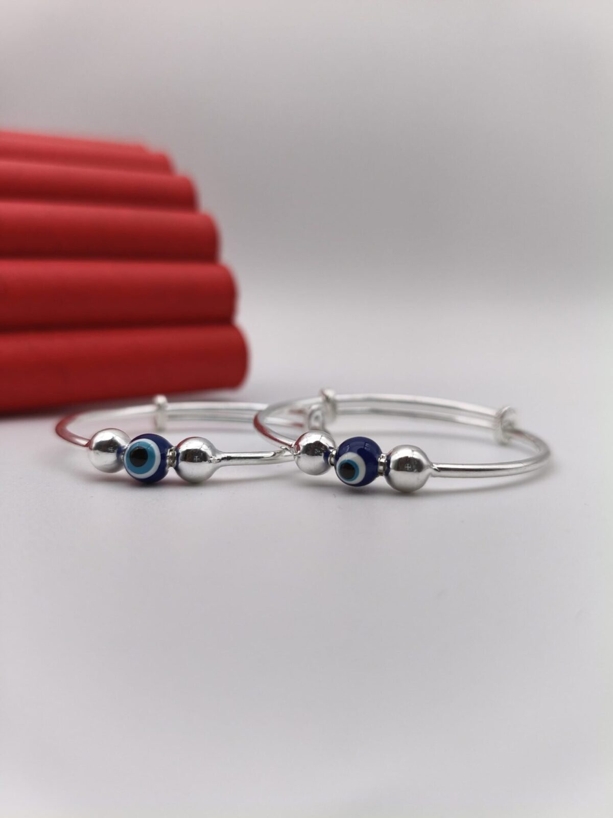 Evil Eye Baby Bala Adjustable in Pure Silver 925 Hallmarked - Image 1