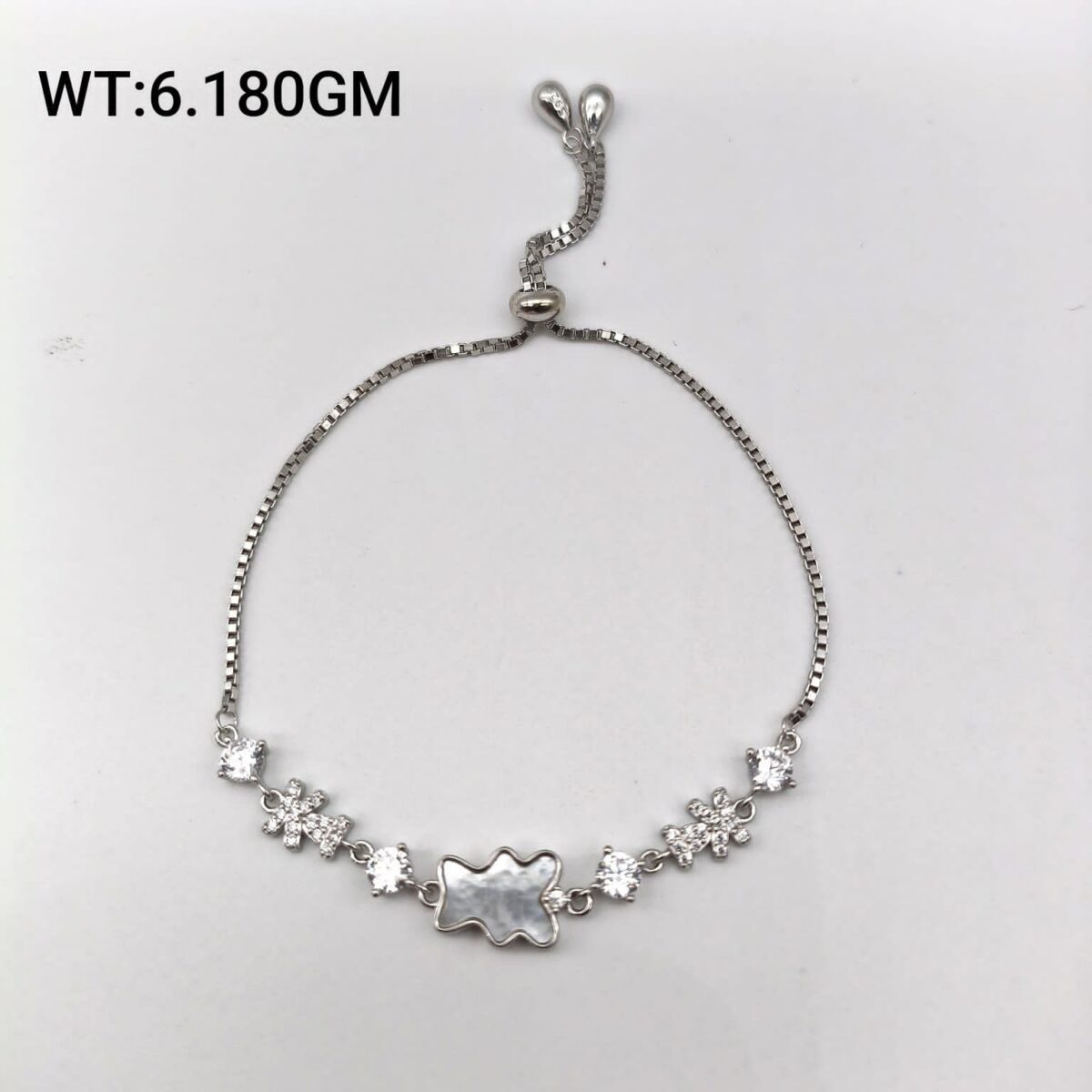 Stunning Charm Ladies Bracelet in Sterling Silver Pure 925 - Image 1