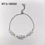 Stunning Charm Ladies Bracelet in Sterling Silver Pure 925