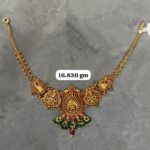 Temple Half Necklace in Pure Silver 925 BIS Hallmarked