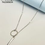 Stunning Sleek-bar Pendent Necklace in Sterling Silver925