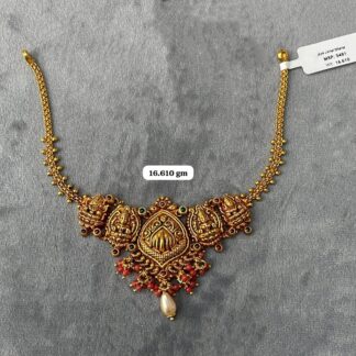 Temple Half Necklace in Pure Silver 925 BIS Hallmarked