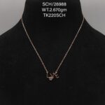 Elegant Love Pendent Necklace in Sterling Silver925