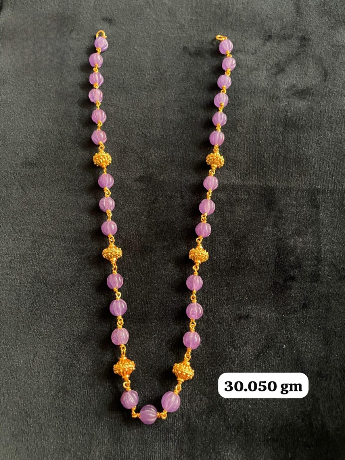 Temple Beads Necklace in Pure Silver 925 BIS Hallmarked