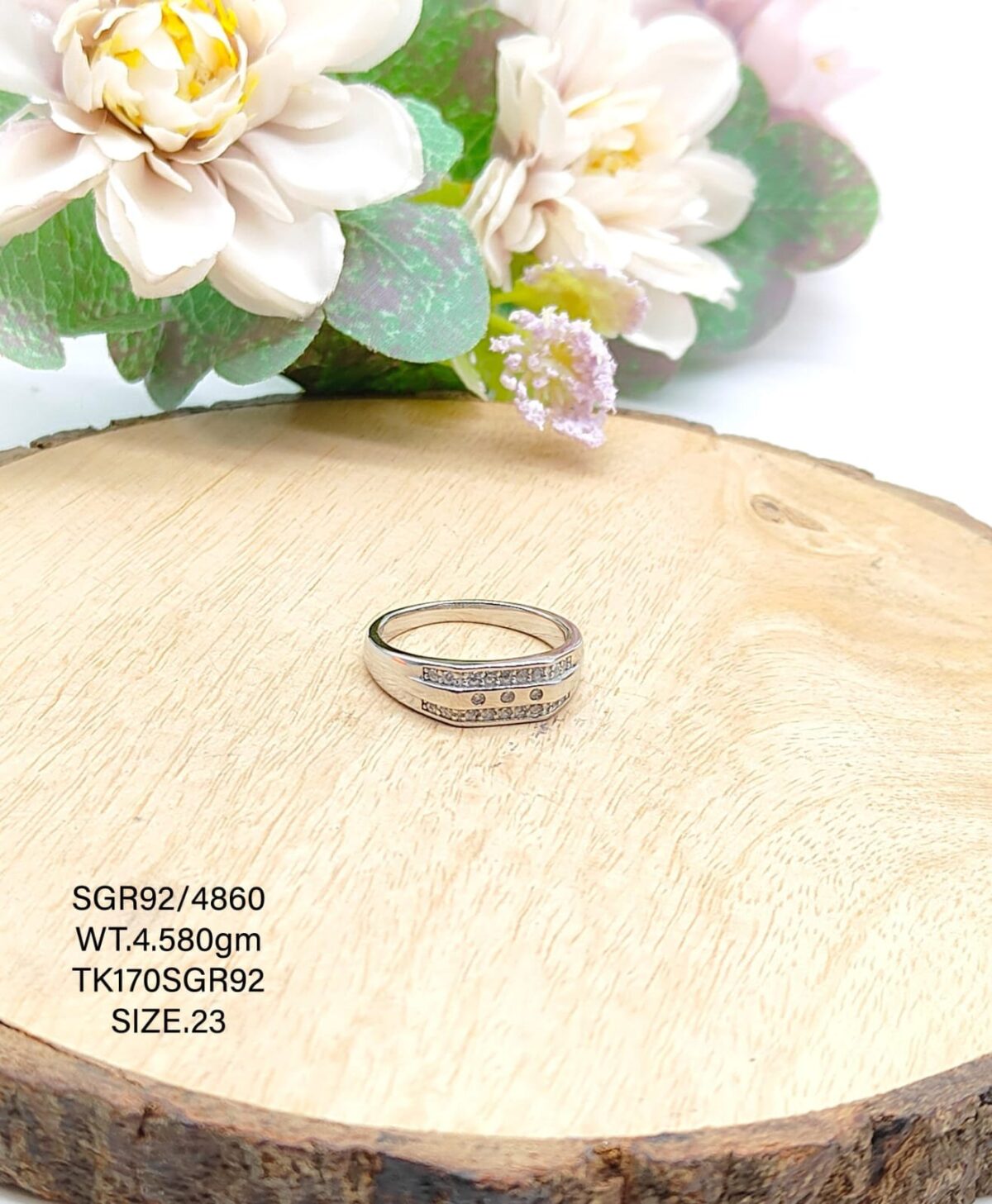 Gents Ring in Sterling Silver Pure 925 BIS Hallmarked - Image 1