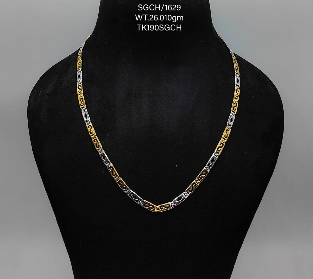 Gents Solid Chain in Sterling Silver Pure 925 Hallmarked - Image 1