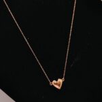 Chain with Heart Pendant in Sterling Silver 925