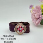 Stunning Fabric Bracelet in Sterling Silver Pure 925