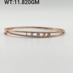 Heart Bracelet in Rose Gold Sterling Silver Pure 925