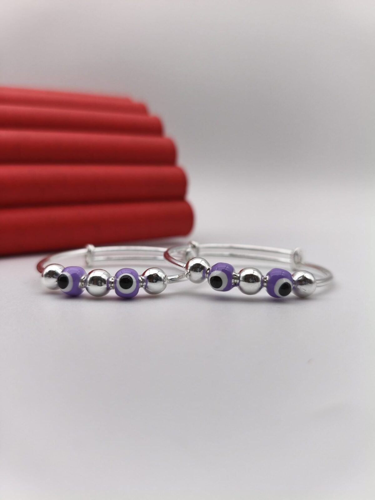 Evil Eye Baby Bala Adjustable in Pure Silver 925 Hallmarked - Image 1