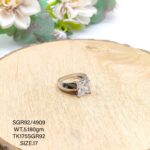 Solitaire Gents Ring in Sterling Silver Pure 925 BIS Hallmarked