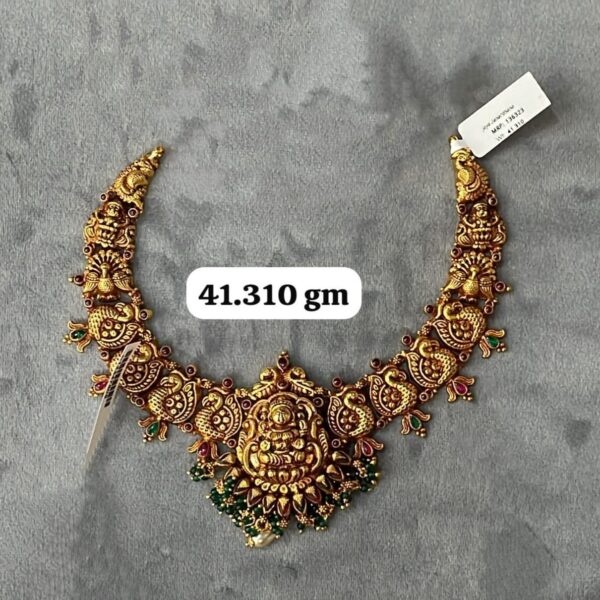 Temple Half Necklace in Pure Silver 925 BIS Hallmarked