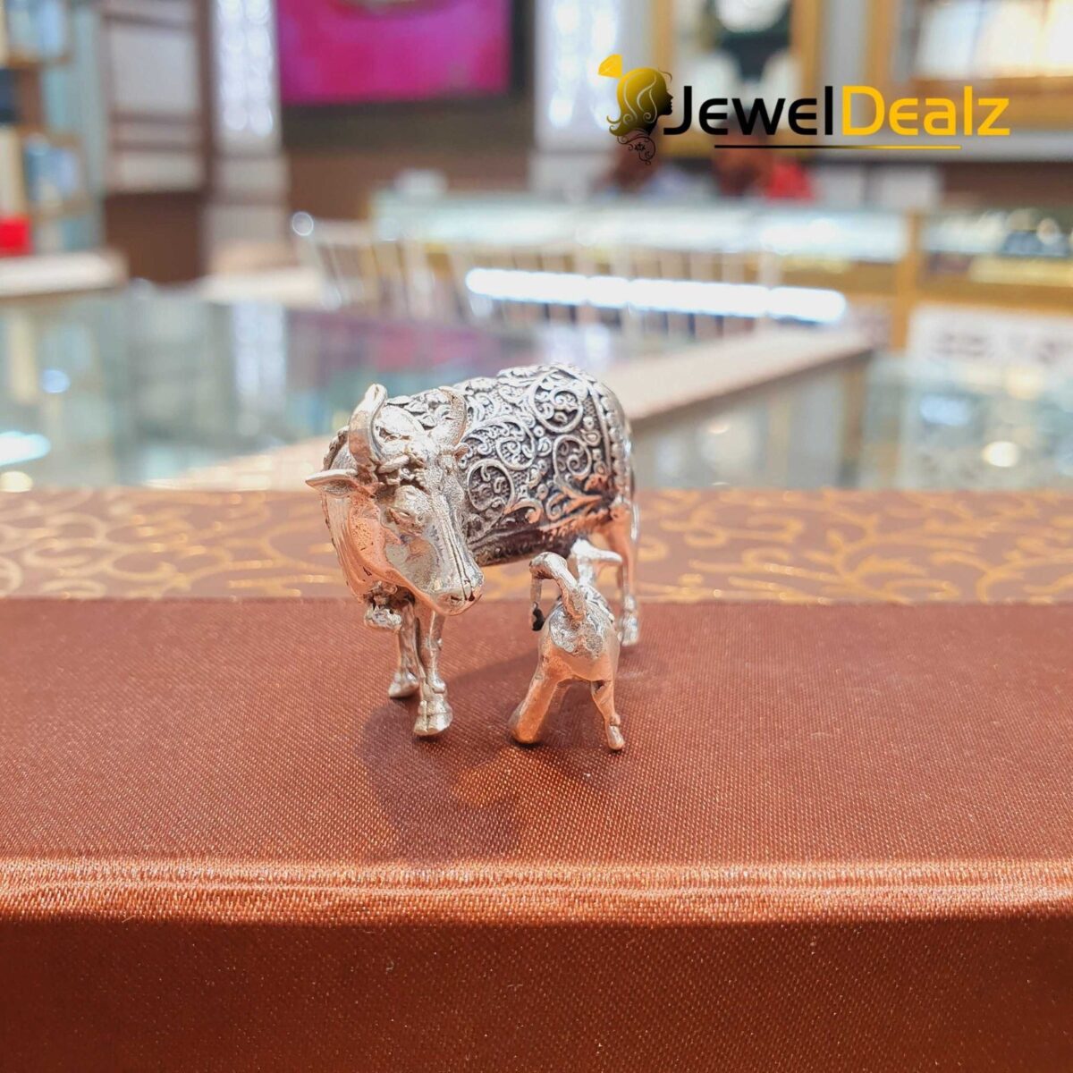 Cow and Calf in Pure Silver 925 Hallmarked - Image 2