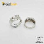Gents Ring in Sterling Silver Pure 925 BIS Hallmarked
