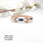 Ladies Rose Gold Bow Bracelet in Sterling Silver Pure 925 BIS Hallmarked