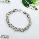 Men's Oxidized Bracelet in Sterling Silver Pure 925 BIS Hallmarked