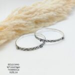 Casting Silver Bangles with Antique Touch 925 BIS Hallmarked