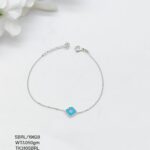 Stunning Floral Beads Bracelet in Sterling Silver Pure 925