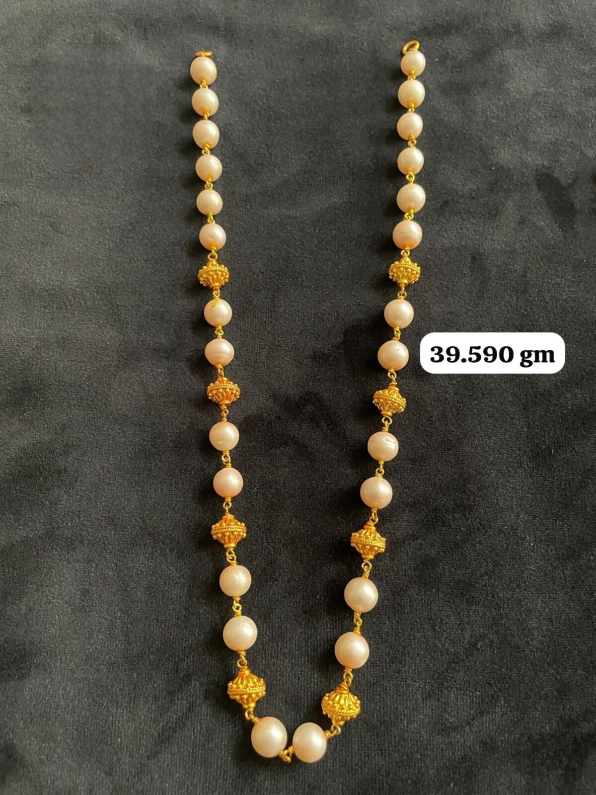 Temple Half Necklace With Earing in Pure Silver 925 BIS Hallmarked - Image 1