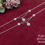 Elegant Floral Payal/Anklet in Pure 925 Silver BIS Hallmarked