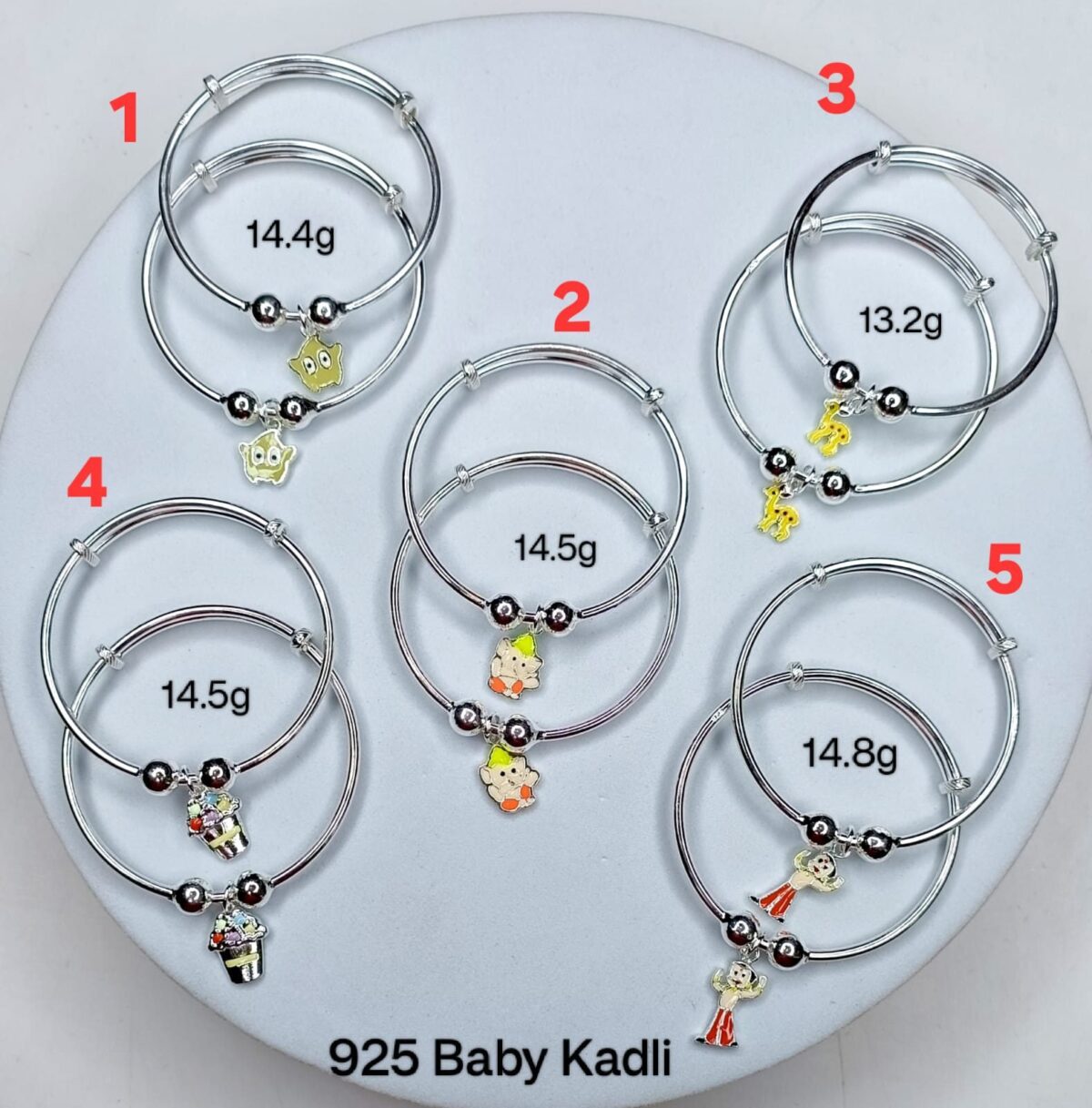 Baby Bala Cartoon in Pure Silver 925 Hallmarked