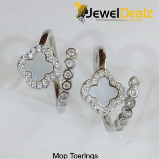 MOP Toe Ring in Sterling Silver Pure 925 BIS Hallmarked
