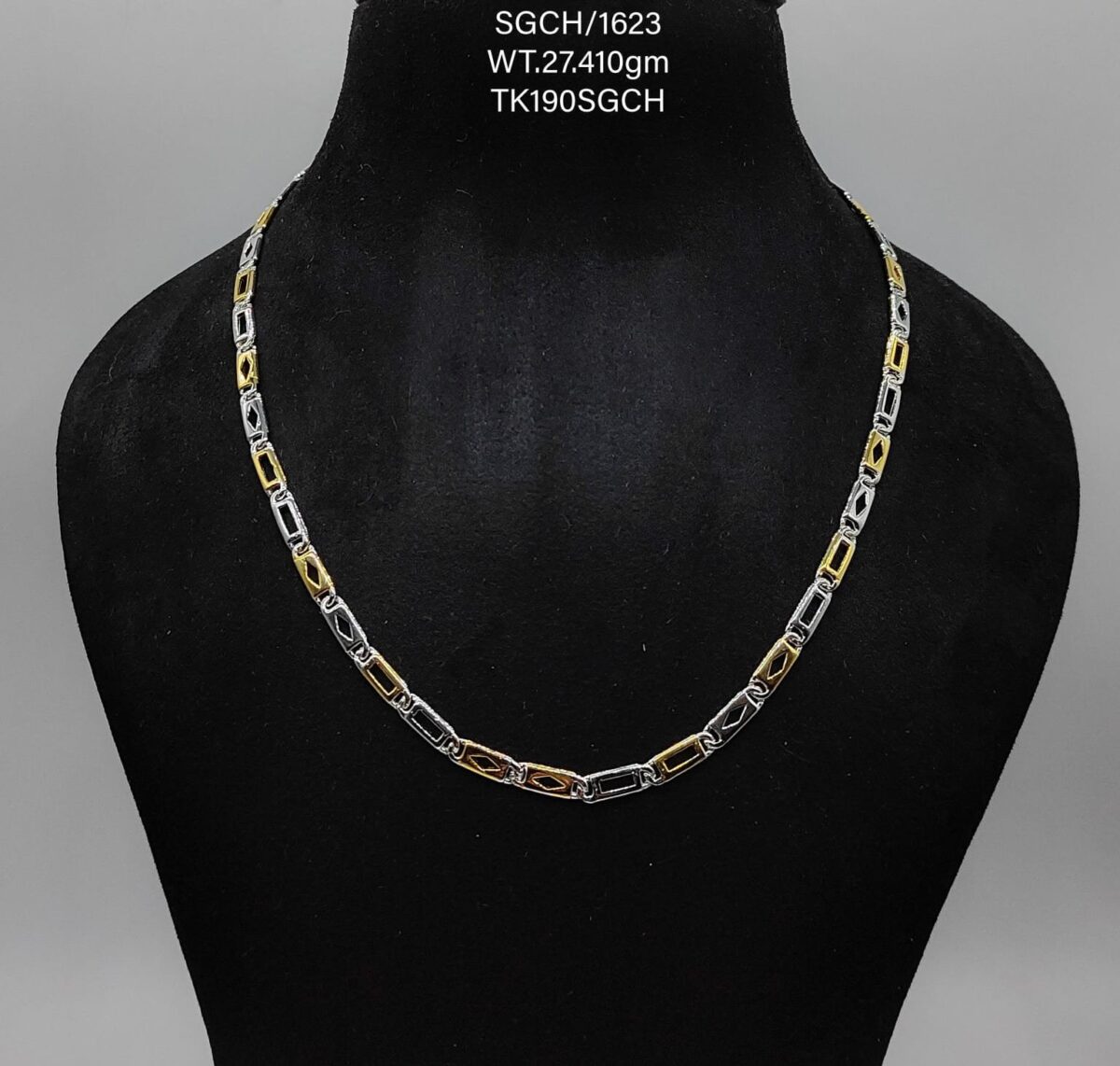 Gents Solid Chain in Sterling Silver Pure 925 Hallmarked