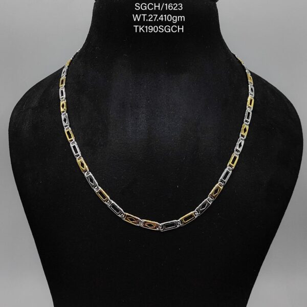 Gents Solid Chain in Sterling Silver Pure 925 Hallmarked
