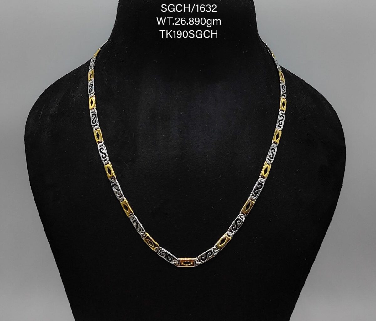 Gents Solid Chain in Sterling Silver Pure 925 Hallmarked - Image 1