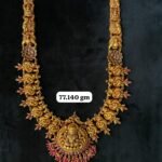 Temple Long Necklace in Pure Silver 925 BIS Hallmarked